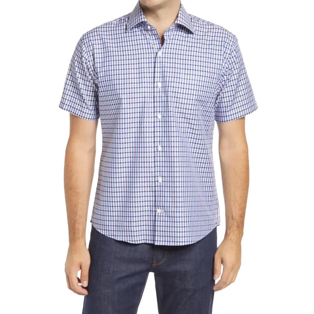 NWT PETER MILLAR Gaston Falls Short Sleeve Shirt